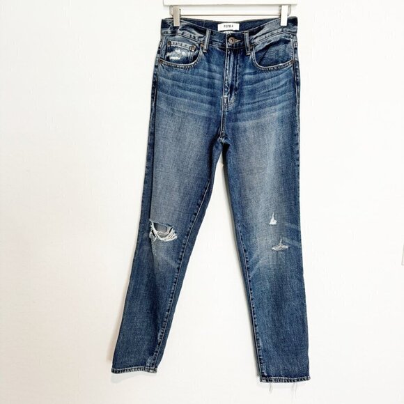 Pistola Denim Presley High Rise Vintage 90s Roller Straight Leg Jeans Size 26 - Picture 2 of 11